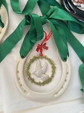 Load image into Gallery viewer, Christmas Dove Gift with good luck horse shoe
