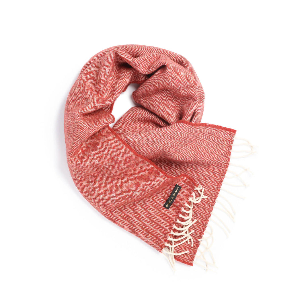 Upswell Red - Donegal Tweed Scarf