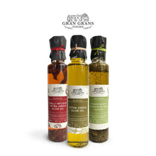 Load image into Gallery viewer, Trio Of Extra Virgin Olive Oils.
