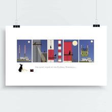 Load image into Gallery viewer, One Quiet Night at The Poolbeg Chimneys Art Print
