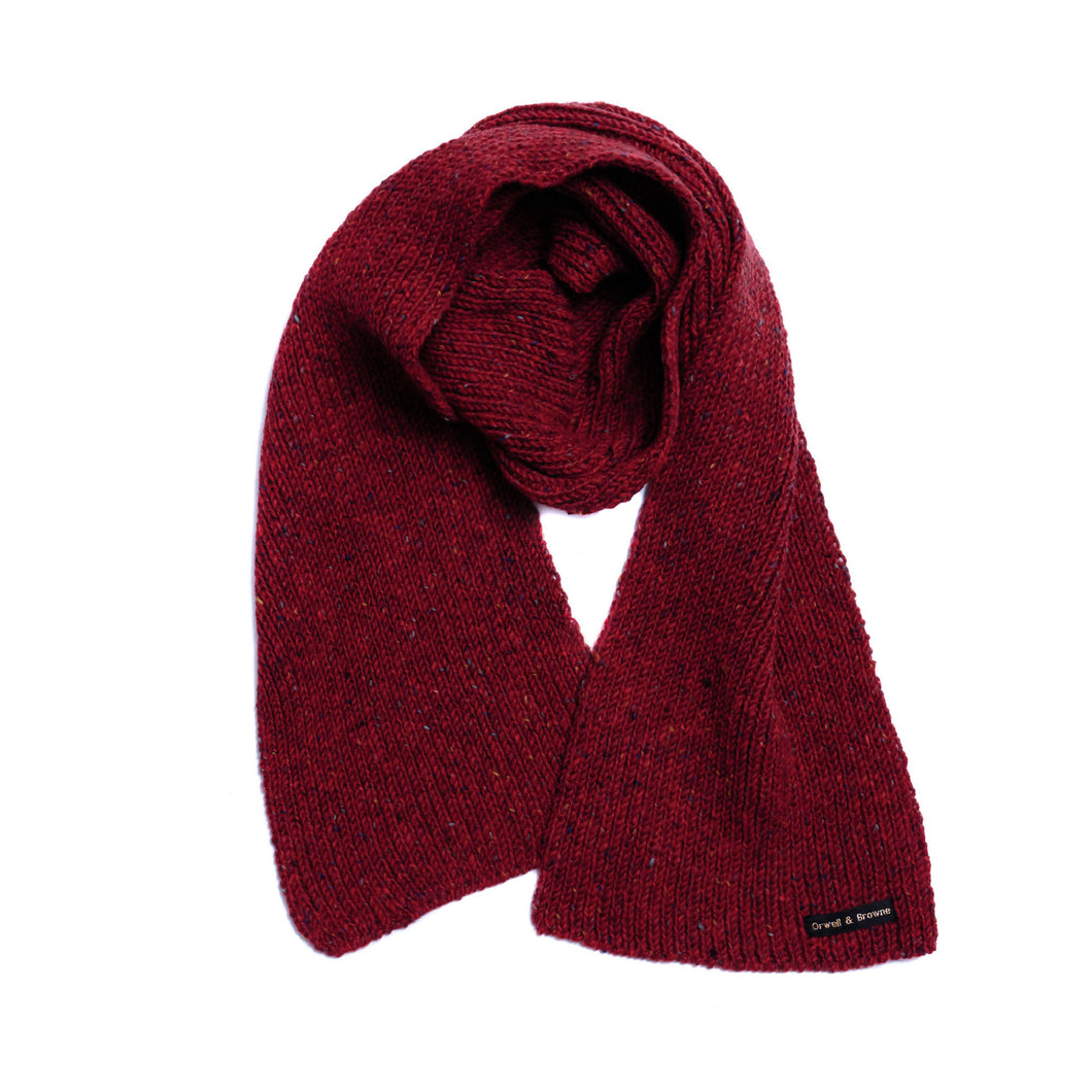 Upswell Red - Merino Wool Knit Scarf