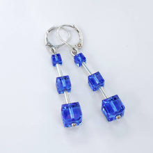 Load image into Gallery viewer, Sterling Silver Cube Earrings
