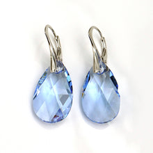 Load image into Gallery viewer, Small Pear shaped Drop earrings created with Swarovski® crystals
