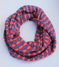 Load image into Gallery viewer, Box Pattern Twisted Loop Scarf
