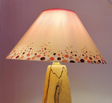 Load image into Gallery viewer, Dots Peach Hand Painted Lampshade
