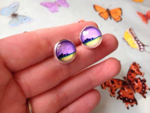 Load image into Gallery viewer, Purple earrings | post earrings | studs
