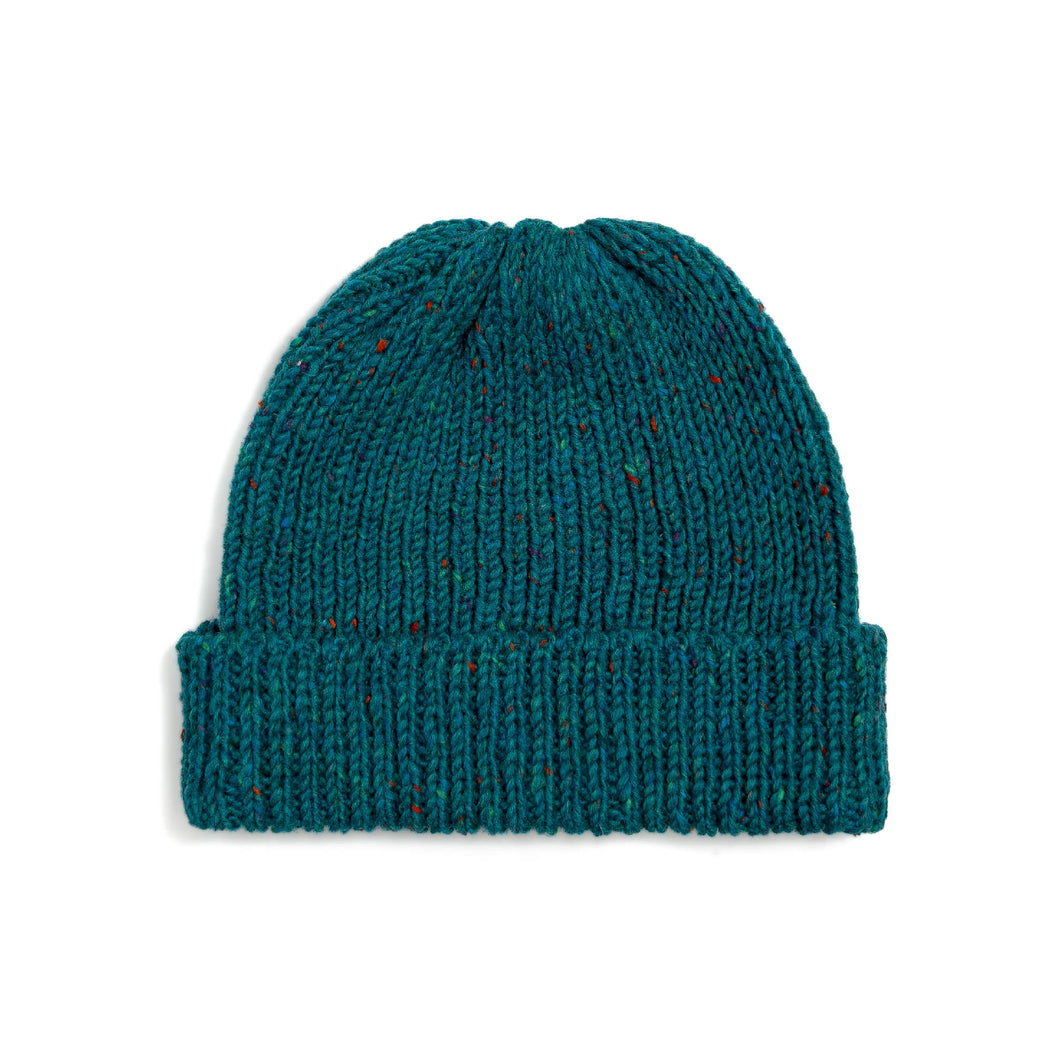 Turquoise - Donegal Tweed Wool Hat