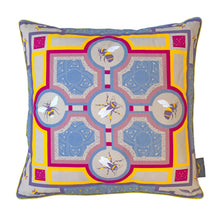 Load image into Gallery viewer, NEW Book of Kells, Yellow and Fuchsia Beehive Cushion
