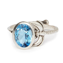 Load image into Gallery viewer, Daydream Ring in Sterling Silver &amp; Blue Topaz
