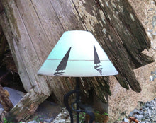Load image into Gallery viewer, Boat Silhouette Hand Painted Lampshade
