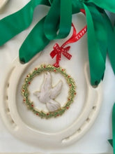 Load image into Gallery viewer, Christmas Dove Gift with good luck horse shoe
