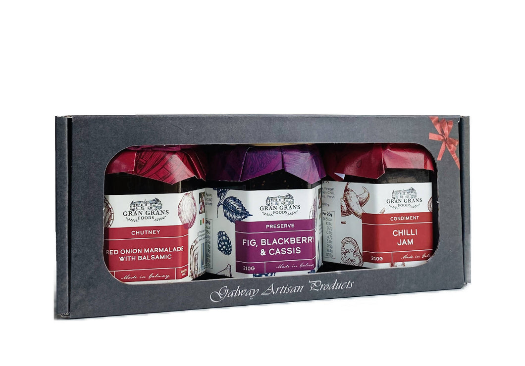 Galway Trio Flavours Gift Box-Chutneys