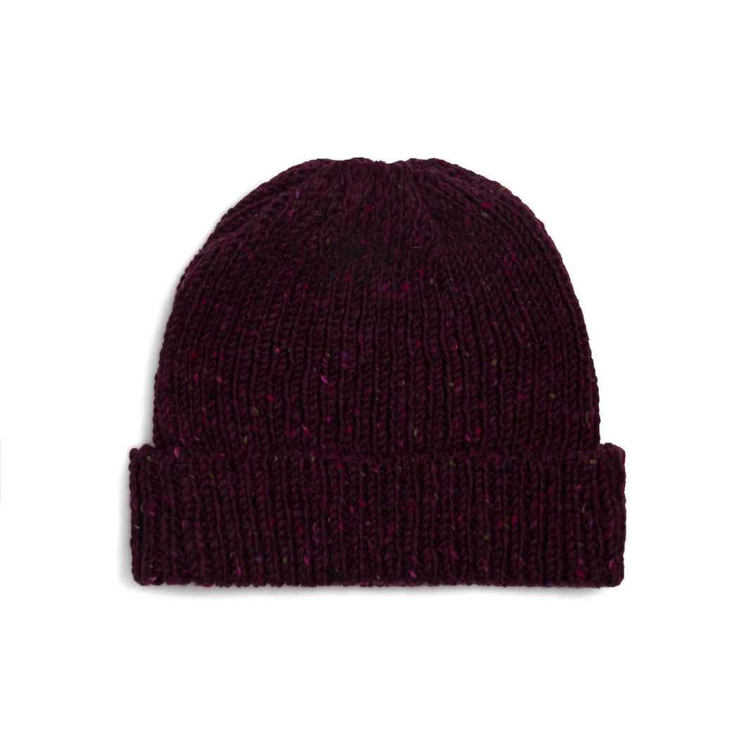 Crimson - Donegal Tweed Wool Hat