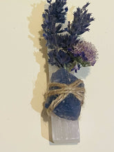 Load image into Gallery viewer, Selenite crystal wands with Irish herbs and crystal embellishments
