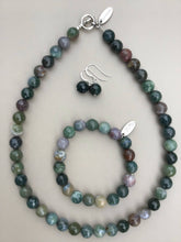 Load image into Gallery viewer, Indian Agate Necklace, Bracelet and Earrings
