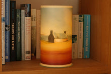Load image into Gallery viewer, Wax Print Hurricane Lantern - A Quiet House
