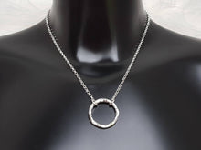 Load image into Gallery viewer, &quot;Circle of Life&quot; Large Sterling silver ring necklace
