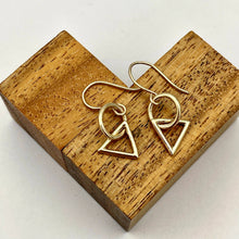 Load image into Gallery viewer, “Entwine in gold” Handmade Gold Earrings
