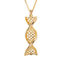 Load image into Gallery viewer, Celtic DNA Necklace 14K Yellow Gold

