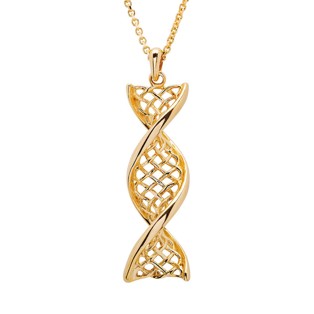 Celtic DNA Necklace 14K Yellow Gold