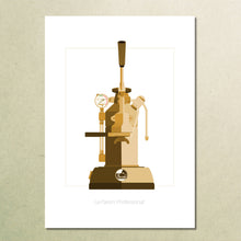 Load image into Gallery viewer, La Pavoni lever coffee machine - art print

