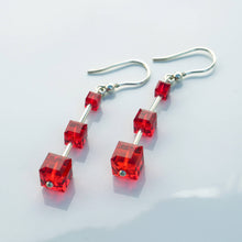 Load image into Gallery viewer, Sterling Silver Cube Earrings
