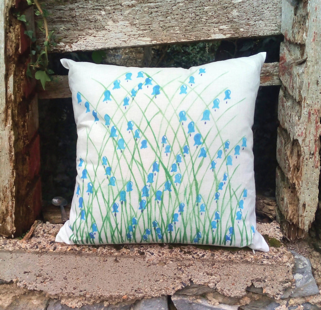 Bluebell Linen Cushion