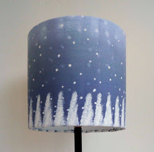 Load image into Gallery viewer, Blue Christmas Hand Painted Lampshade
