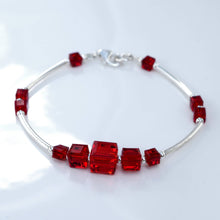 Load image into Gallery viewer, Sterling Silver Cube Bracelet
