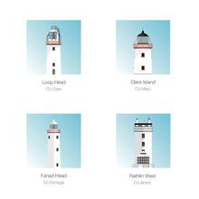 Load image into Gallery viewer, 12 Great Lighthouses of Ireland - art print
