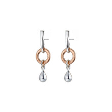 Load image into Gallery viewer, &quot;Circle of Life&quot; - Yellow gold vermeil and pearl earrings
