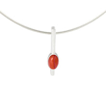 Load image into Gallery viewer, Silver Pendant set with Semi Precious Stone
