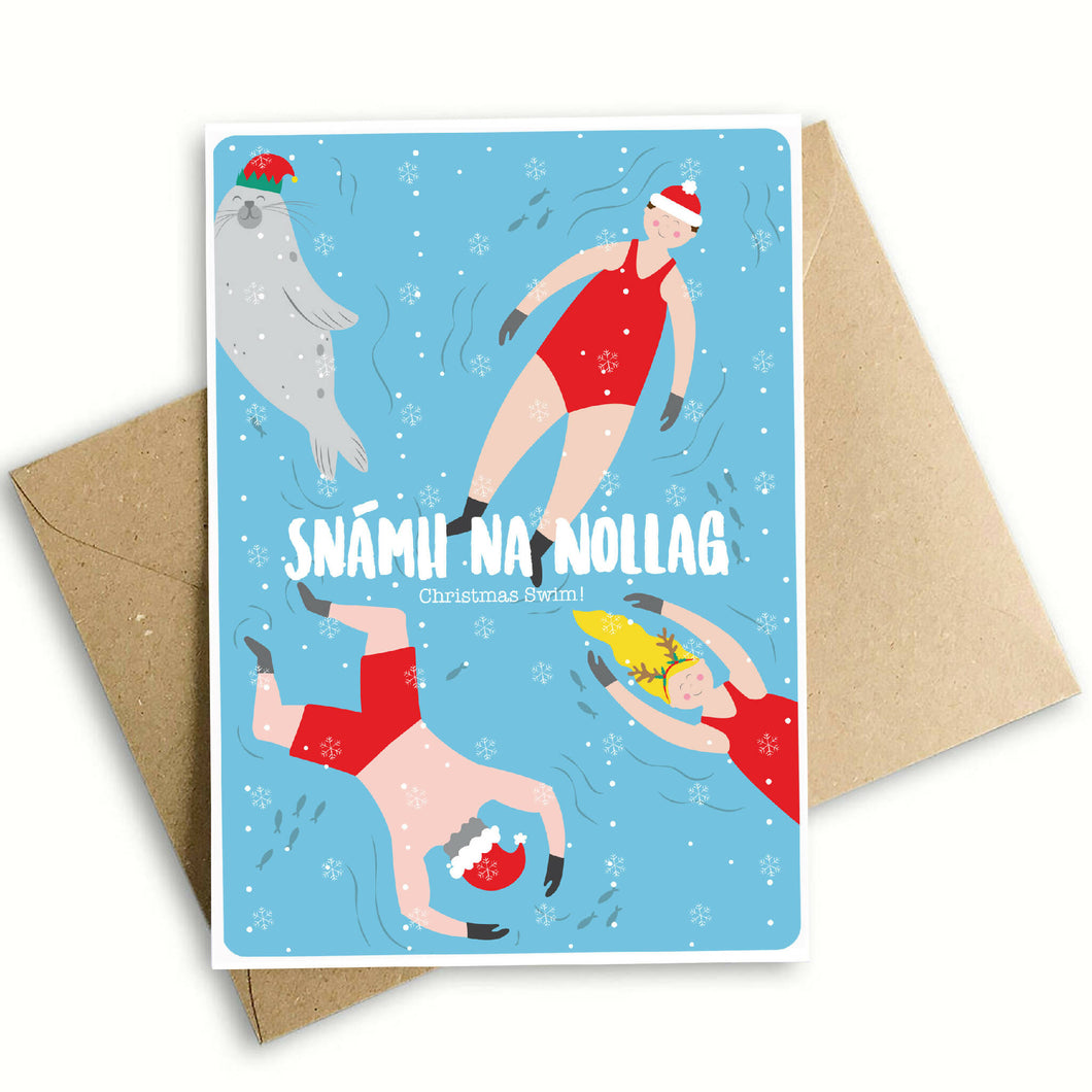 CHRISTMAS SWIM CARDS (5 Pack)
