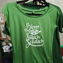 Load image into Gallery viewer, Womens Irish language travel bamboo t-shirt
