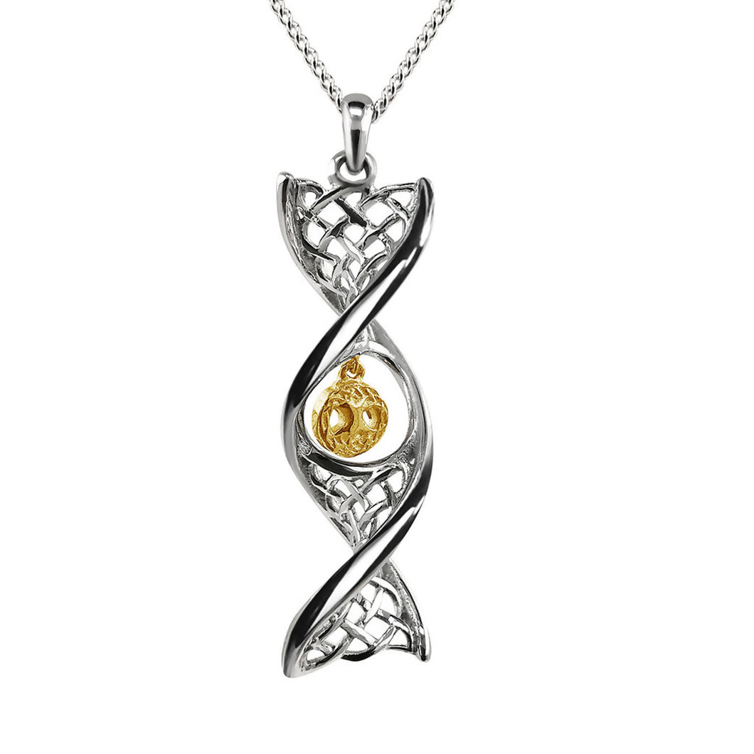 Celtic DNA Tree of Life Necklace Sterling Silver