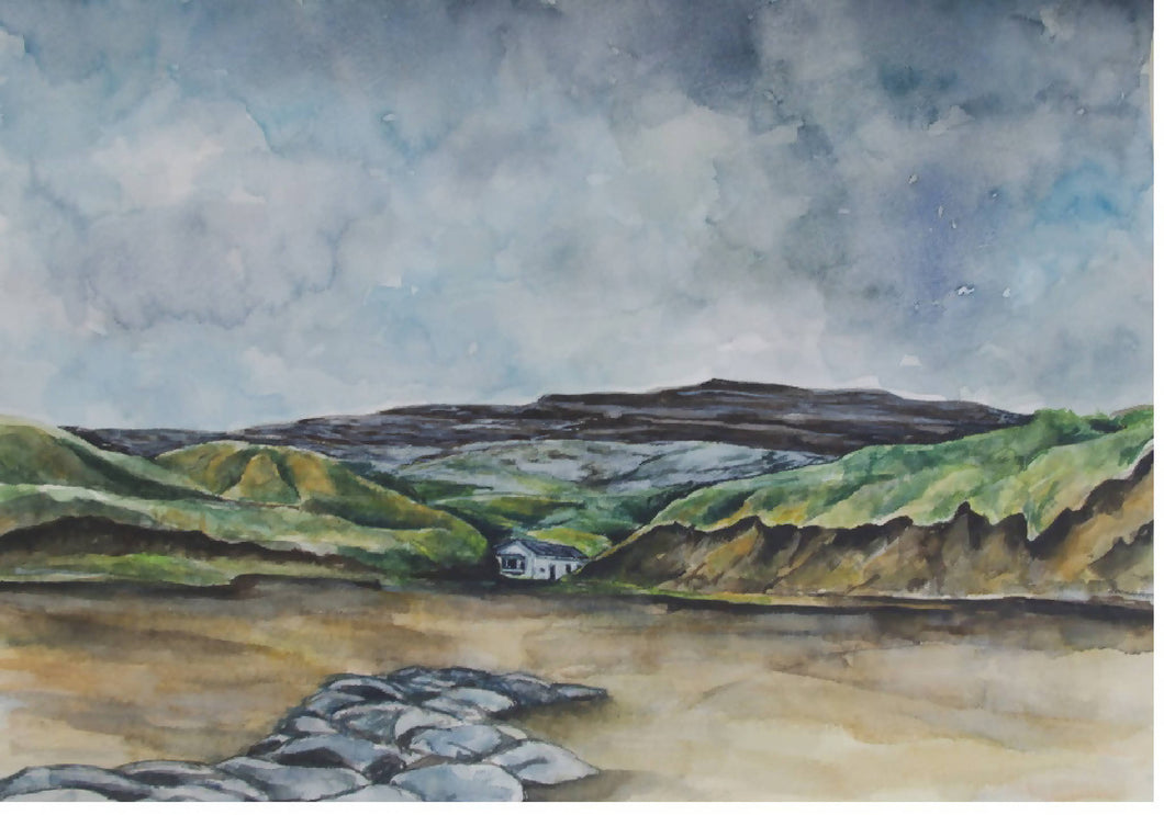 The Burren, Fanore Beach - Original Watercolour Painting