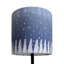 Load image into Gallery viewer, Blue Christmas Hand Painted Lampshade
