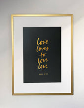 Load image into Gallery viewer, Love Loves Gold Foil
