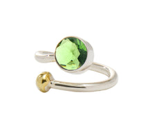 Load image into Gallery viewer, Honeysuckle Ring in Silver Gold &amp; Gemstone

