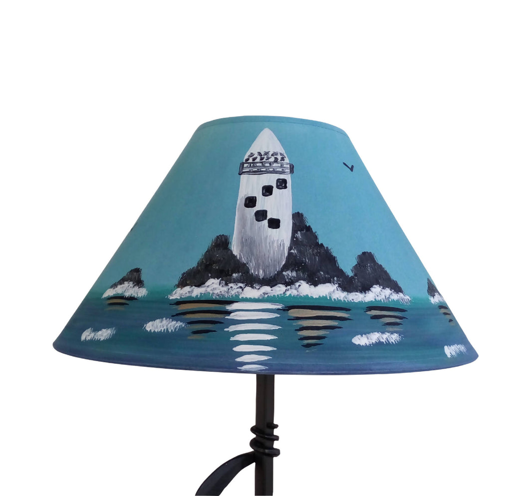 Fastnet Lighthouse Hand Painted Lampshade