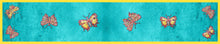 Load image into Gallery viewer, Butterflies on Long Satin Silk Scarf 200x40 - in 3 colours
