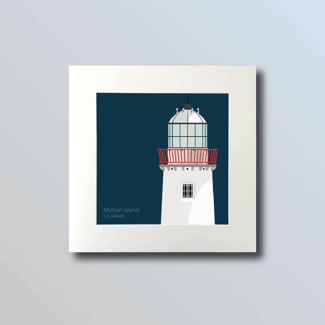 Mutton Island Lighthouse - art print