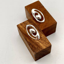 Load image into Gallery viewer, Handmade Sterling Silver “Waves” Earrings.
