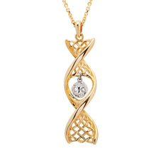 Load image into Gallery viewer, Celtic DNA Tree of Life Necklace 14K Yellow Gold
