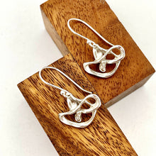 Load image into Gallery viewer, Handmade Sterling Silver “Swirls” Earrings.
