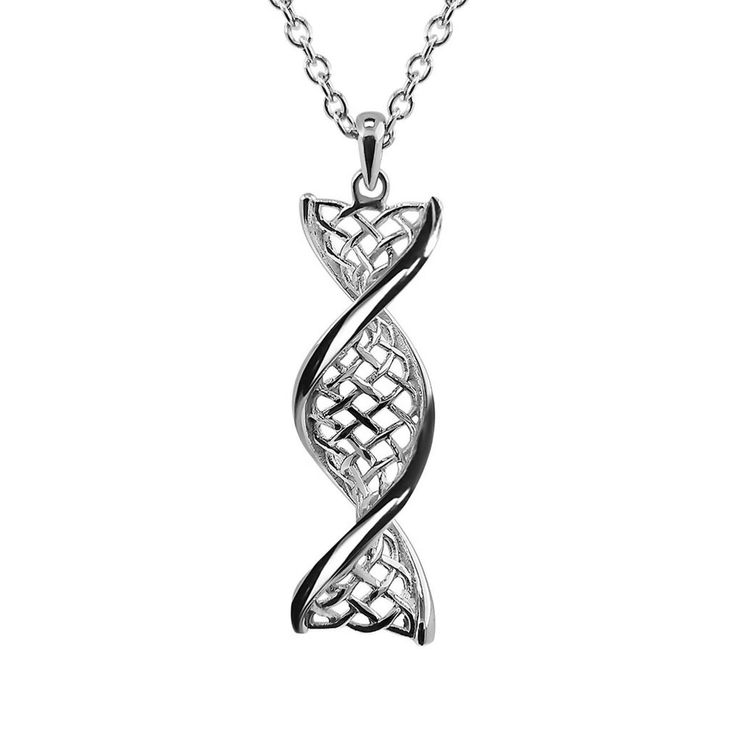 Celtic DNA Necklace Sterling Silver