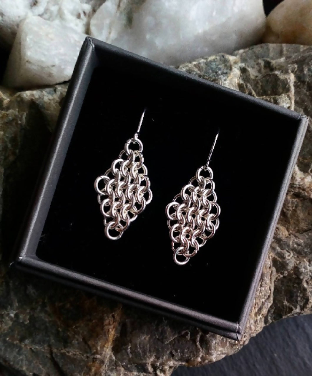 Chainmaille Taper Earrings