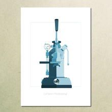 Load image into Gallery viewer, La Pavoni lever coffee machine double art print
