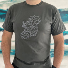 Load image into Gallery viewer, Adult Tee - with embroidered Ireland logo - Light Graphite
