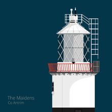 Load image into Gallery viewer, The Maidens Lighthouse - Antrim - art print
